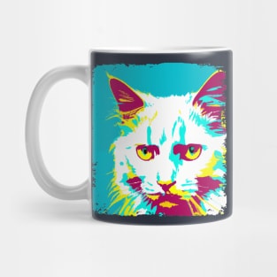 Turkish Angora Pop Art - Cat Lover Gift Mug